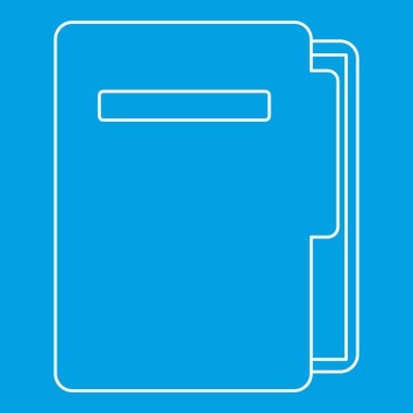 Belge klasör simgesini, anahat stili