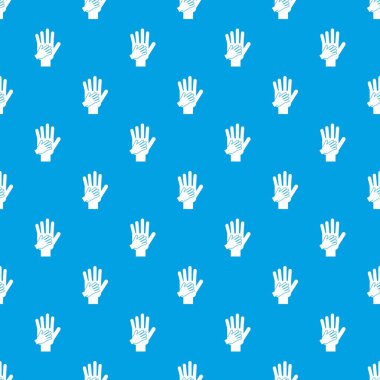 Üst ve alt el ele tutusun desen kesintisiz mavi