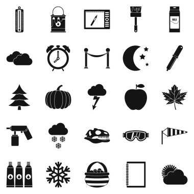 Canlandırdığı Icons set, basit tarzı