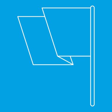 Bayrak simgesini, anahat stili