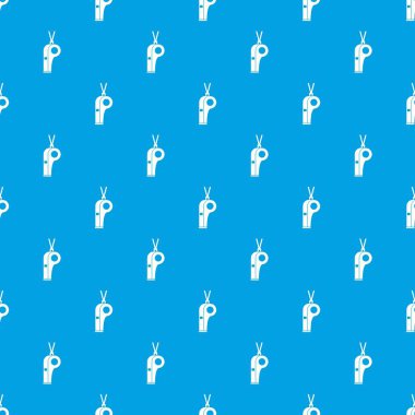 Düdük desen kesintisiz mavi