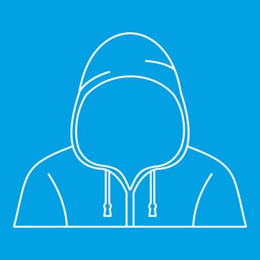 Kukuletalı adam simgesi, anahat stili