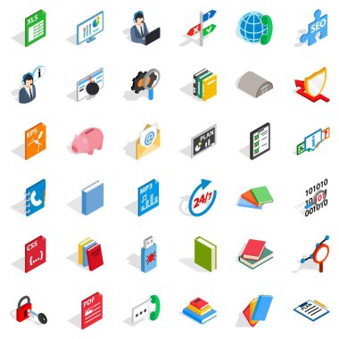 Online simgeler kümesi, izometrik tarzı eğitim