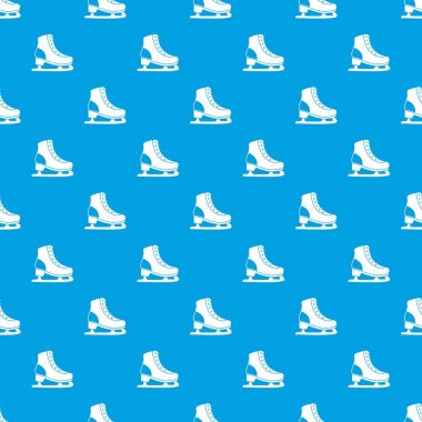 Buz pateni desen kesintisiz mavi