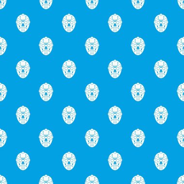 Kaleci maskesi desen kesintisiz mavi