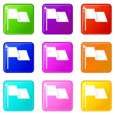 Bayrak sallayarak 9 ayarla