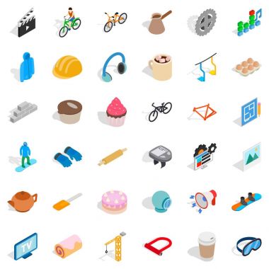 Megafon Icons set, izometrik stili