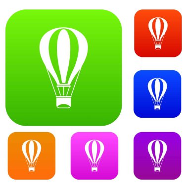 Sıcak hava balonu koleksiyonu ayarla