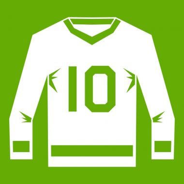 Hokey jersey simgesi yeşil