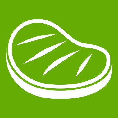 Sığır eti biftek simgesi yeşil