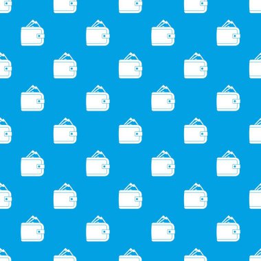 Para desen kesintisiz mavi çanta