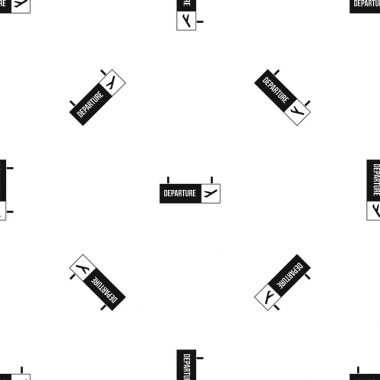 Havaalanı Kalkış işareti sorunsuz siyah desen