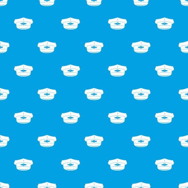 Cap taksi sürücüsü desen kesintisiz mavi