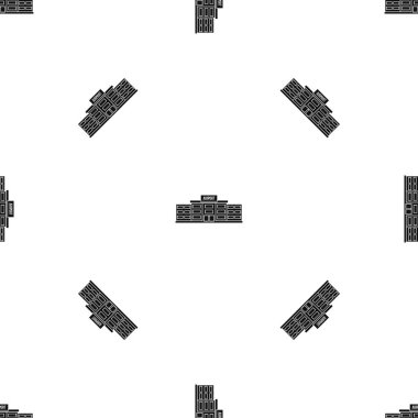 Havaalanı binasının desen sorunsuz siyah