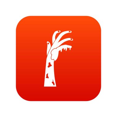 Zombi el simgesi dijital kırmızı