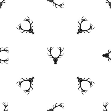 Geyik boynuzu desen sorunsuz siyah