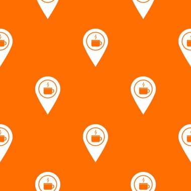 Çay ya da kahve Kupası işareti model sorunsuz ile PIN yer harita