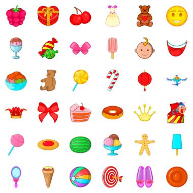 Yay kutusu Icons set, karikatür tarzı