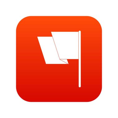 Bayrak simgesini dijital kırmızı