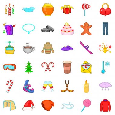 Aralık simgeler ayarla, tarzı çizgi film