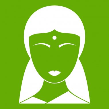 Hintli kadın simgesi yeşil