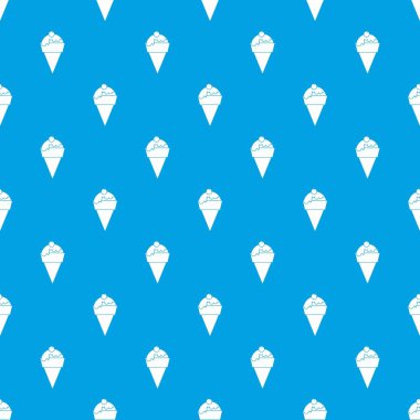 Dondurma desen kesintisiz mavi