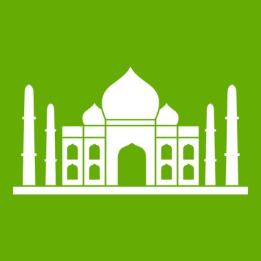 Taj mahal simgesi yeşil