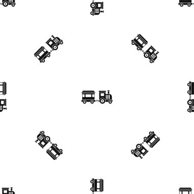 Oyuncak tren desen sorunsuz siyah