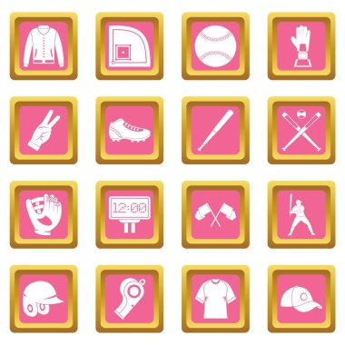 Beyzbol simgeler pembe