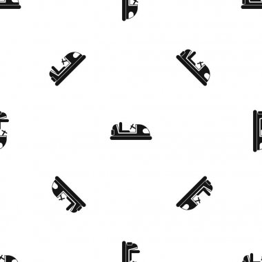 Oyuncak araba desen sorunsuz siyah