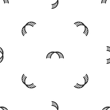 Tırmanma merdiveni sorunsuz siyah desen