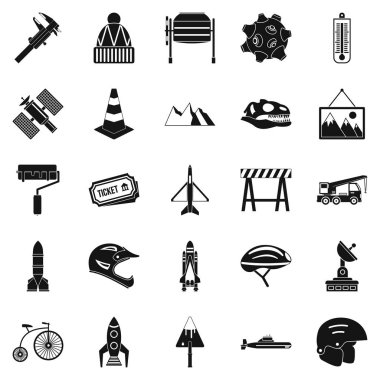 Kask Icons set, basit tarzı