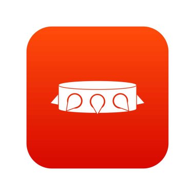 Rock yaka simgesi dijital kırmızı