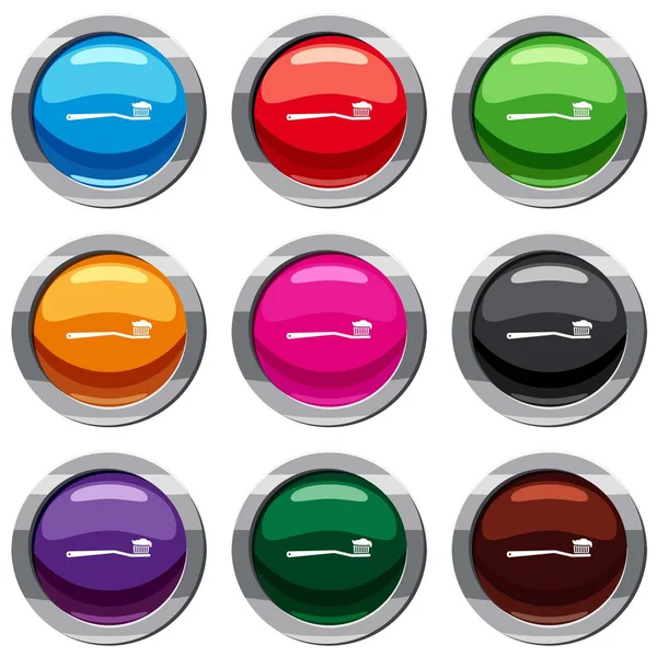 Diş fırçası 9 koleksiyonu ayarla