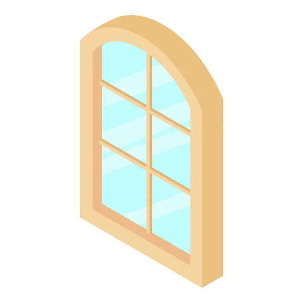 Fensterrahmensymbol schließen, isometrischer 3D-Stil — Stockvektor