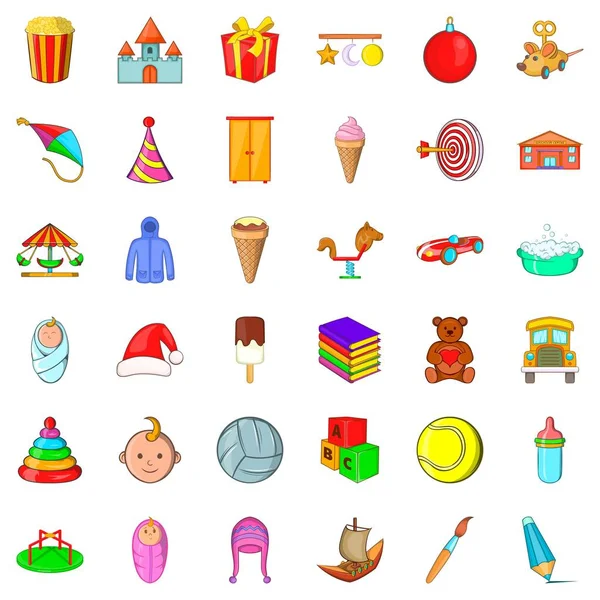 Atlıkarınca Icons set, karikatür tarzı