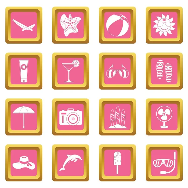 Yaz geri kalan simgeleri pembe