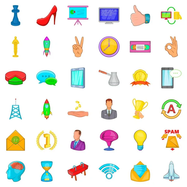 Icons set, karikatür tarzı spam