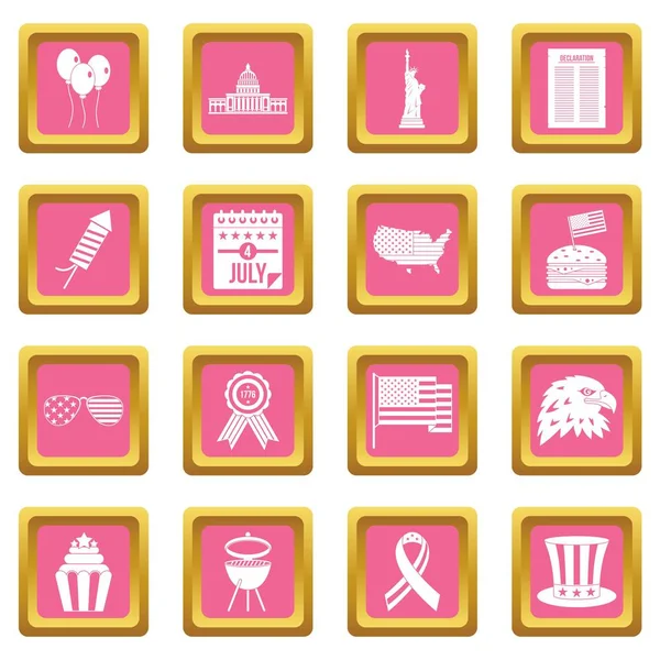 Bağımsızlık günü bayrağı simgeleri pembe