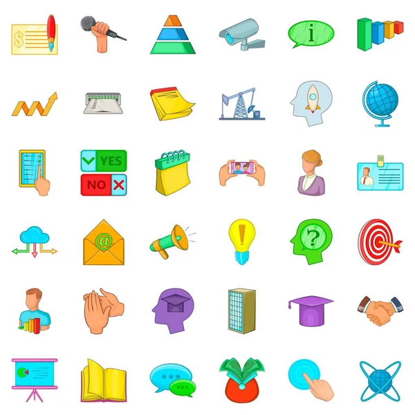 İstişare Icons set, karikatür tarzı