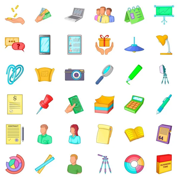 Office Icons set, karikatür tarzı