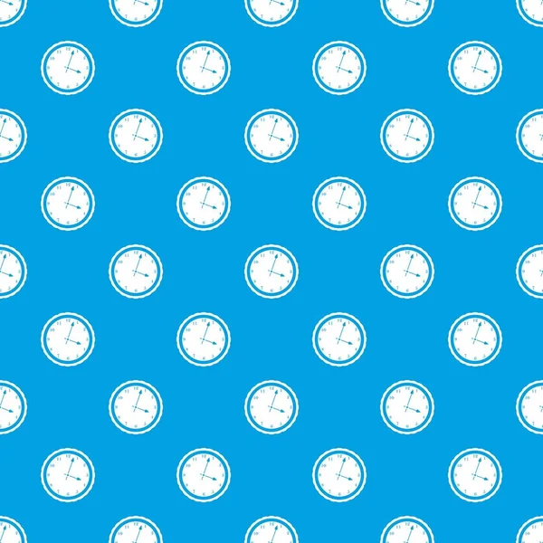 Watch pattern seamless blue — Stock Vector