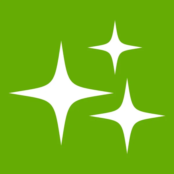 Zielona ikona gwiazdki — Wektor stockowy