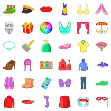 Sunum simgeler kümesi, karikatür tarzı