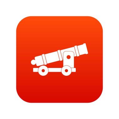 Top simgesi dijital kırmızı