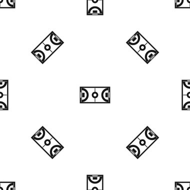 Futsal veya kapalı futbol alan desen sorunsuz siyah