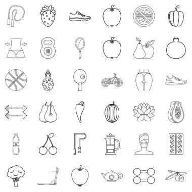 Uyum Icons set, anahat stili