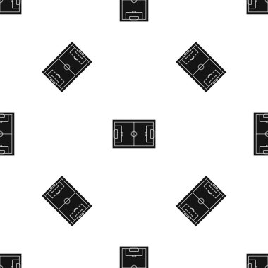 Futbol alan desen sorunsuz siyah