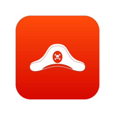 Korsan şapkası Icon dijital kırmızı