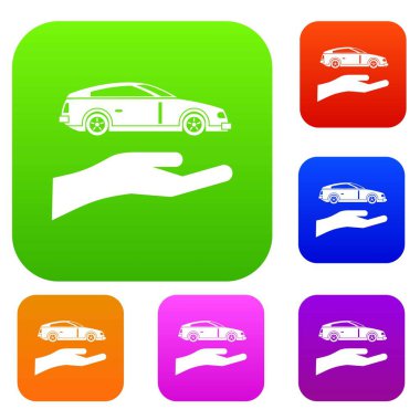 El ve araba koleksiyonu ayarla